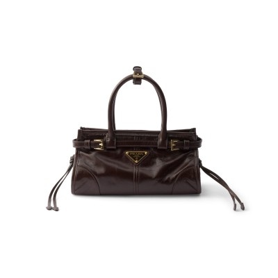 PRADA BONNIE LEATHER MINI HANDBAG 1BA486 (23.5*12*9cm) 